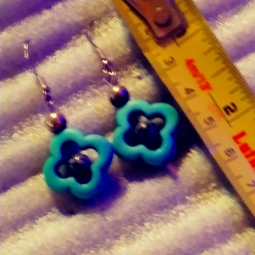 NWT- TURQUOISE &  SNOWFLAKE OBSIDIAN. STERLING SILVER.